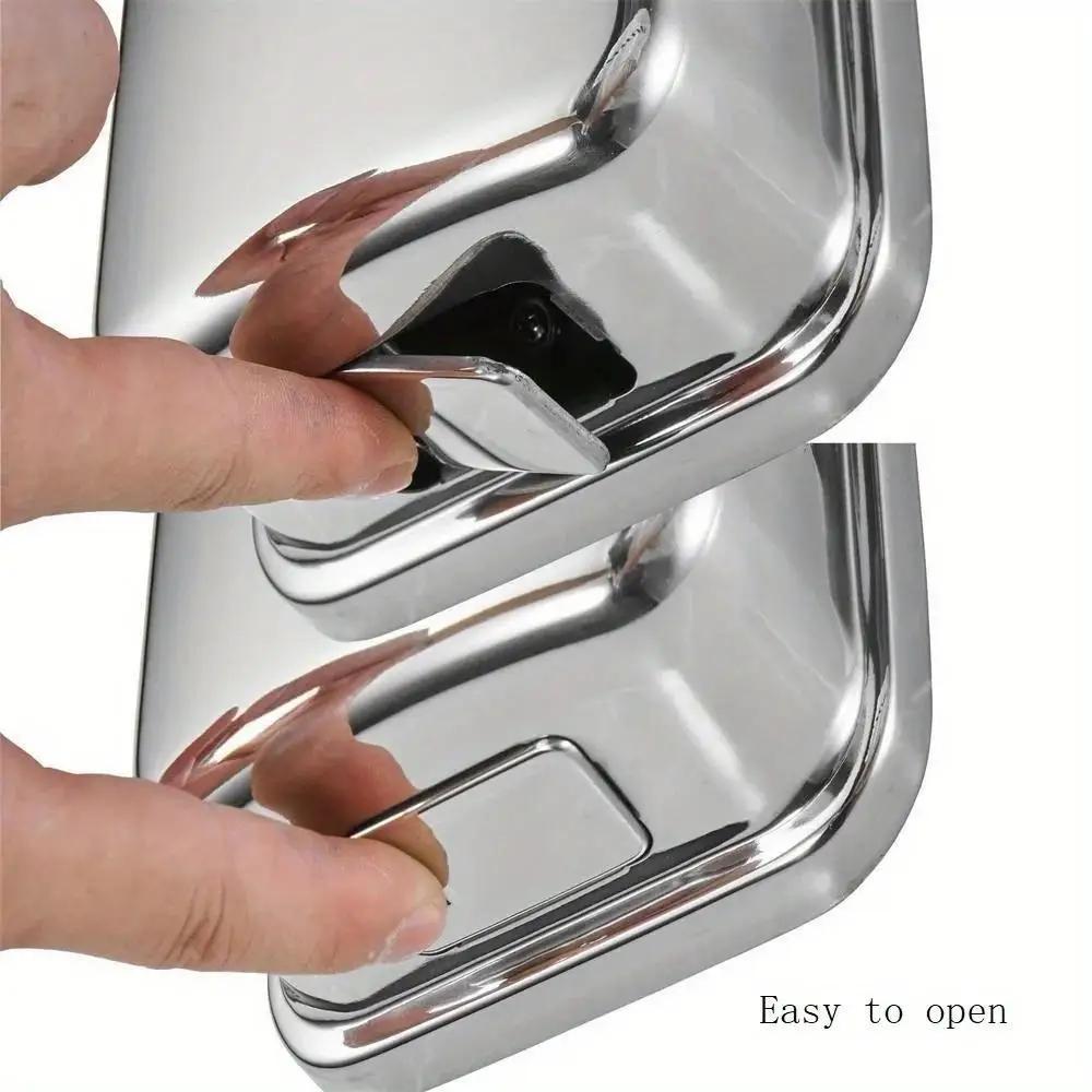 Настенный дозатор для жидкого мыла для душа 500 мл, нержавеющая сталь, для ванной комнаты, дозатор для жидкого мыла для рук, для отелей, ресторанов, коммерчески доступный