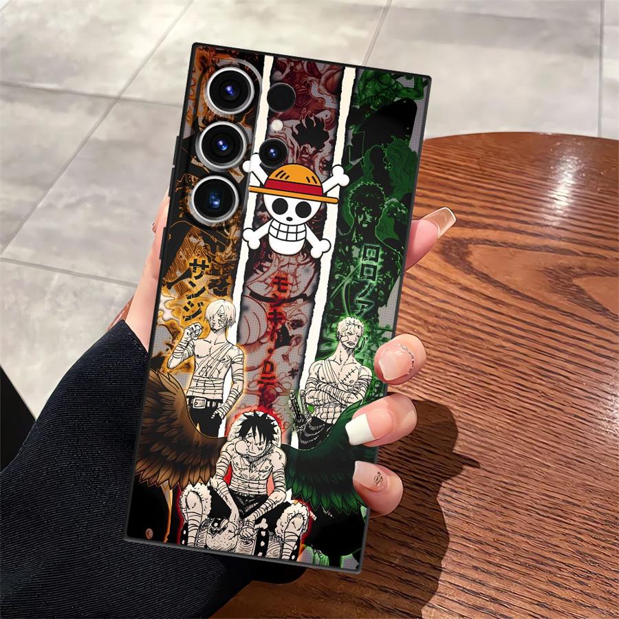 Чехол One Piece Zoro Luffy Portgas D Ace для Samsung Galaxy S10 S9 S25 Ultra Note 20 Ultra 8 9 10 S20 S21 FE S23 S24 Plus Funda