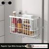 Punch-Free Wall-Mounted Kitchen Storage Rack: Multi-Functional Plastic Wrap Holder & Refrigerator Shelf