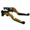 Dream Japan Motorcycle Brake and Clutch Levers Set and for and 4 and Telescopic Adjustable (Left Right) YZF-R25, YZF-R3, MT-25, MT-03 [Dream-Japan],