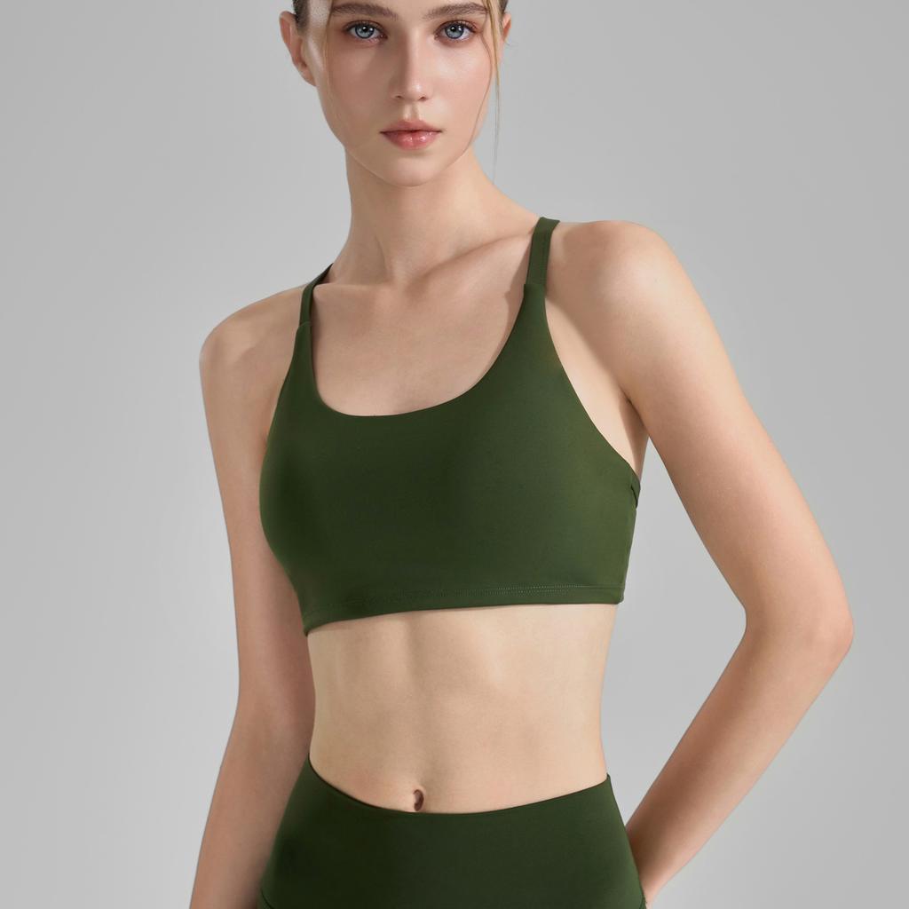 Спортивный бюстгальтер на тонких бретелях, с цветными блоками, с перекрещенной спинкой, короткое фитнес-белье, ударопрочный жилет для йоги