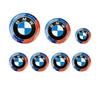 Для BMW Логотип 50-летия 82 мм + Задний значок 74 мм + Колпачок ступицы колеса 68 мм + Наклейка на руль 45 мм 2025 Новый 7 шт. Эмблема на капот