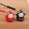 Cartoon Bell Japanese Lucky Cat Cartoon Bell Lucky Copper Bell Mobile Phone Pendant Key Chain Girls Bag Accessory