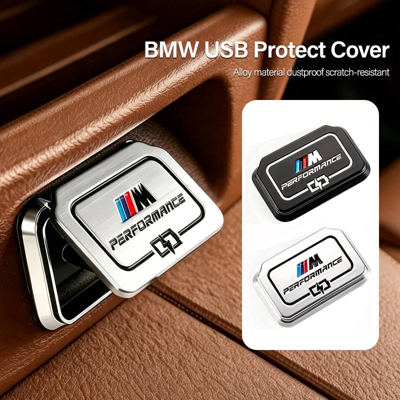 DJSA5 Car Sticker Car Rear USB Port Protective cover Dust Proof lid For BMW 1 2 3 5 6 Series F40 F44 G20 G30 G32 F48 F39 G01 G02 G0