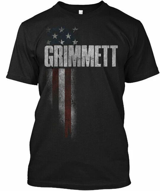 Машинная стирка Семейная футболка Hanes с американским флагом Grimmett