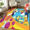 1Pc Simpsons Party Celebration Rug Office Carpet Indoor Outdoor Doormat Nonslip Soft Living Room Christmas Halloween Gift D922762