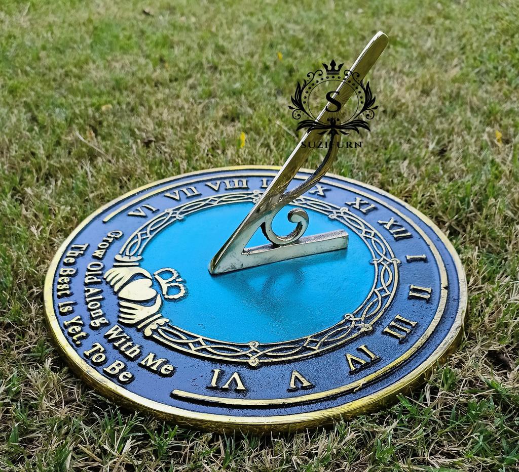 SUZIFURN GARDEN SUNDIAL GROW OLD WITH ME