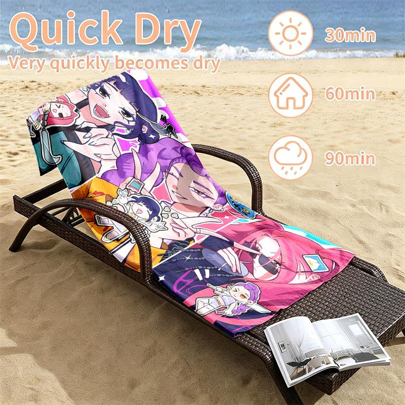 Kpop demon hunters Beach towels also serve as bath towels summer essential a musthave for the outdoors the beach and the pool
