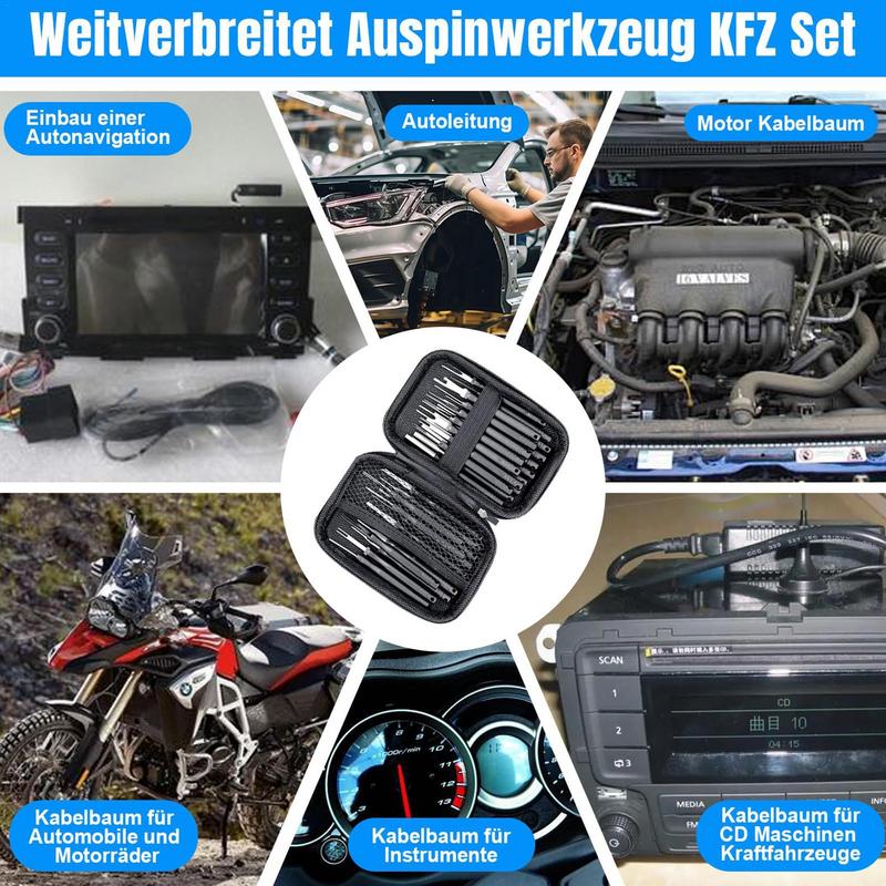 Электрический инструмент для снятия штифта, инструмент для снятия штифта провода, 30 шт./компл., портативные инструменты для разборки автомобиля