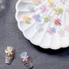 20pcs Mixed Nail Art Resin Little Colorful Flower Nail Charm Design Luminous Charms Rhinestones Diy Craft For Nail 3d Decoration