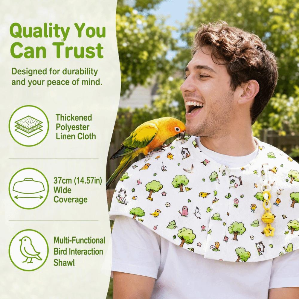 Convenient Parrot Shoulder Guard Washable Parrot Shoulder Cape Parrot Diaper Wrap Training