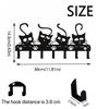 Black Cat Wall Hat Hanger Iron Cartoon Cat Coat Hook Easy To Install Key Holder  Household