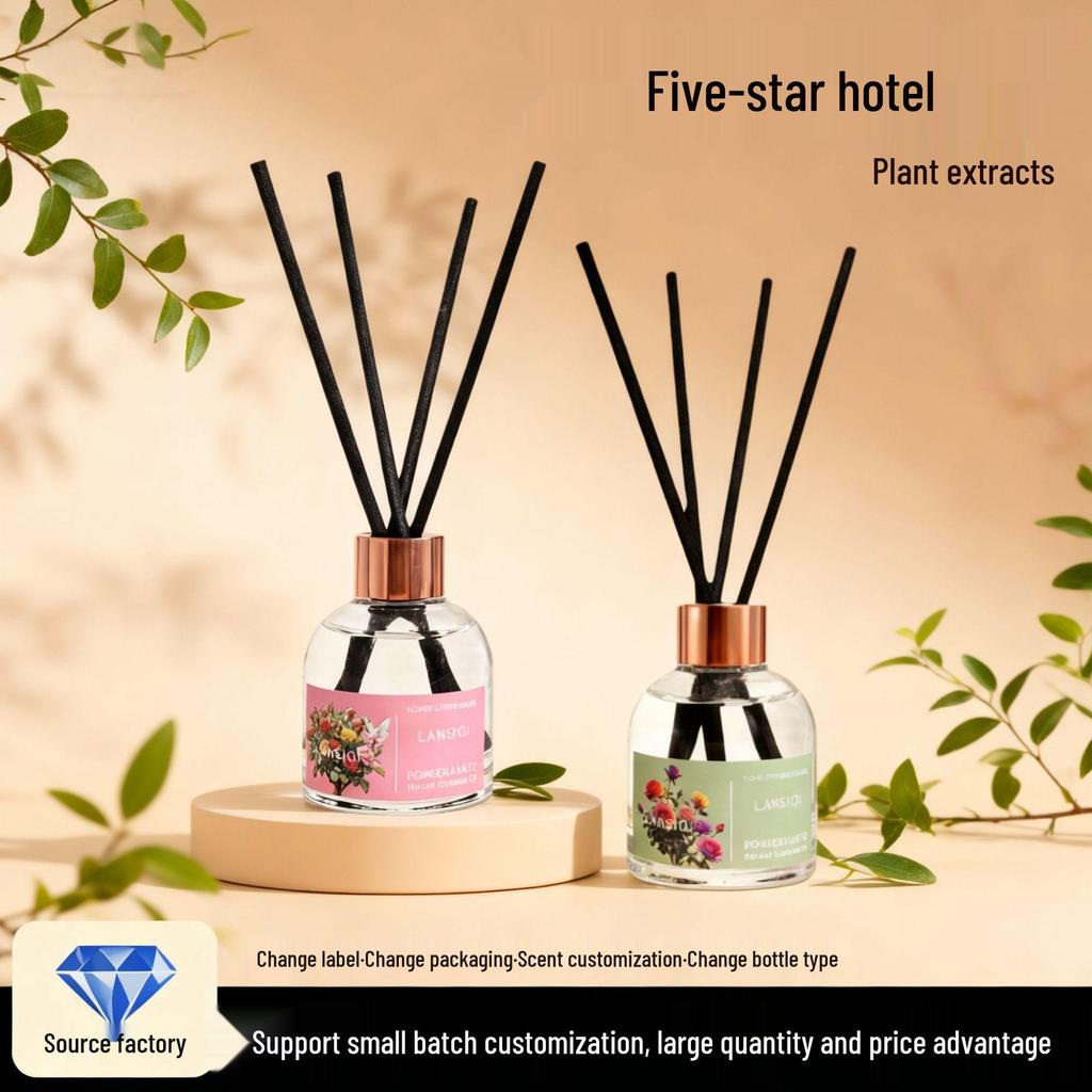 Flameless Aromatherapy Indoor Air Freshener with Natural Rattan for Bedroom and Wardrobe