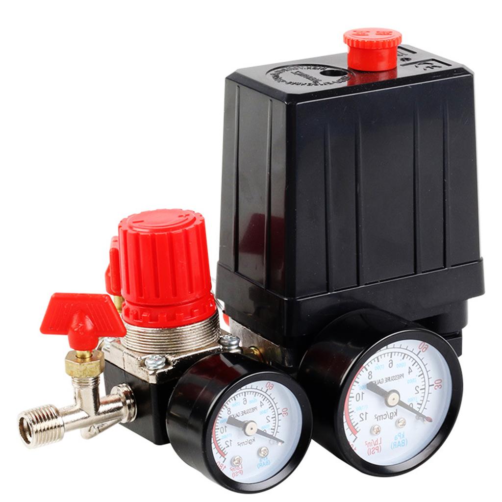 Air Compressor Pressure Switches Control Valves Air Pressure Regulator 90-120PSI / Safety Pressure Relief Valves