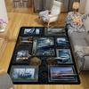 Nautical Maritime Dreams Pattern Rug Floor Mat for Living Room or Bedroom Soft and Comfortable Carpet a Gift for Birthday and Holiday.