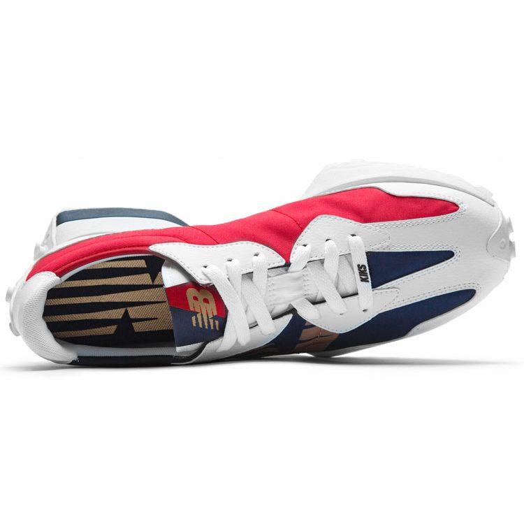 KIKS X NUTTSH ART X New Balance 327 Белый Красный Синий MS327BTK(S-BOX)
