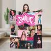 Singer Emilia Mernes MP3 Tour Super Warm Blanket  Aesthetic Living Room Flannel Bedspread Sofa Bed Cover
