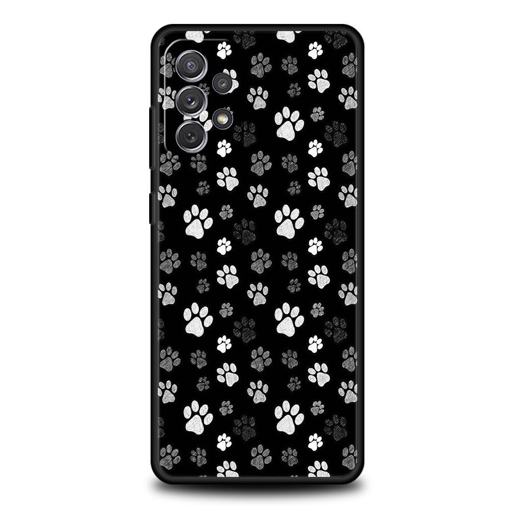 Чехол для телефона с лапкой собаки для Samsung Galaxy A15 A13 A51 A71 A41 A31 A21S A03S A05 A35 A32 A55 A23 A25 A33 A53 A73 5G