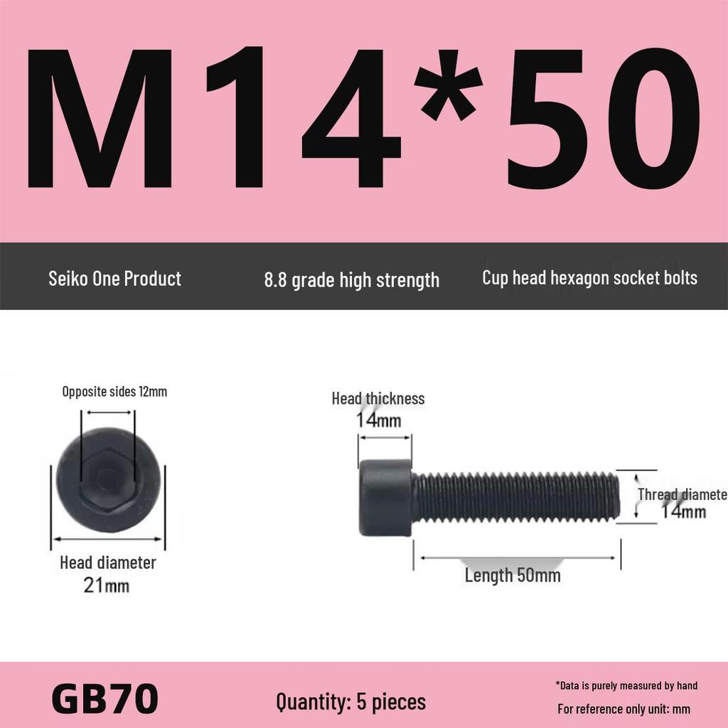 8.8 High-Strength Socket Head Cap Screw Bolt (M4-M16)
