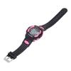 Pink Small Kids Digital Sports Watch 30m Waterproof LED Wristwatch with Stopwatch and Alarm Clock