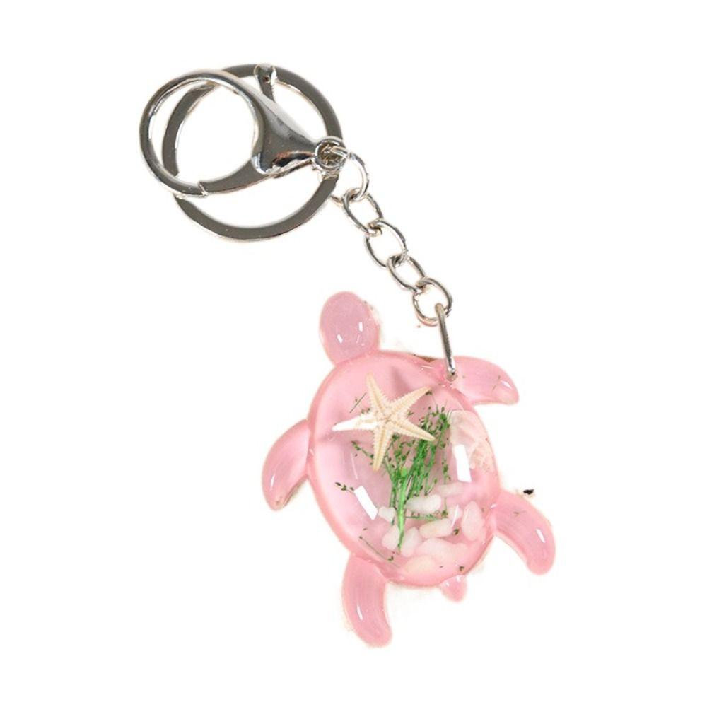 Glow-in-the-dark Little Turtle Keychain Cartoon Tortoise Animal Bag Pendant Birthday Gift