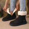 Новые флисовые и утепленные зимние ботинки, универсальные шерстяные туфли и теплые хлопковые туфли для женщин