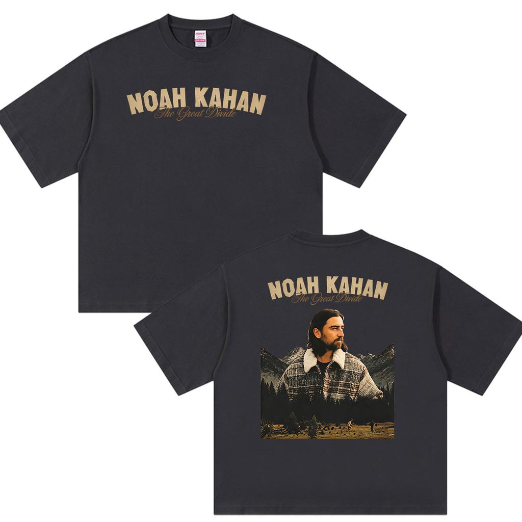 Noah Kahan The Great Divide Tour 2026 Graphic T Shirts Unisexs Vintage Fashion Cotton Short Sleeve Tshirt Hip Hop Clothing Tshirt