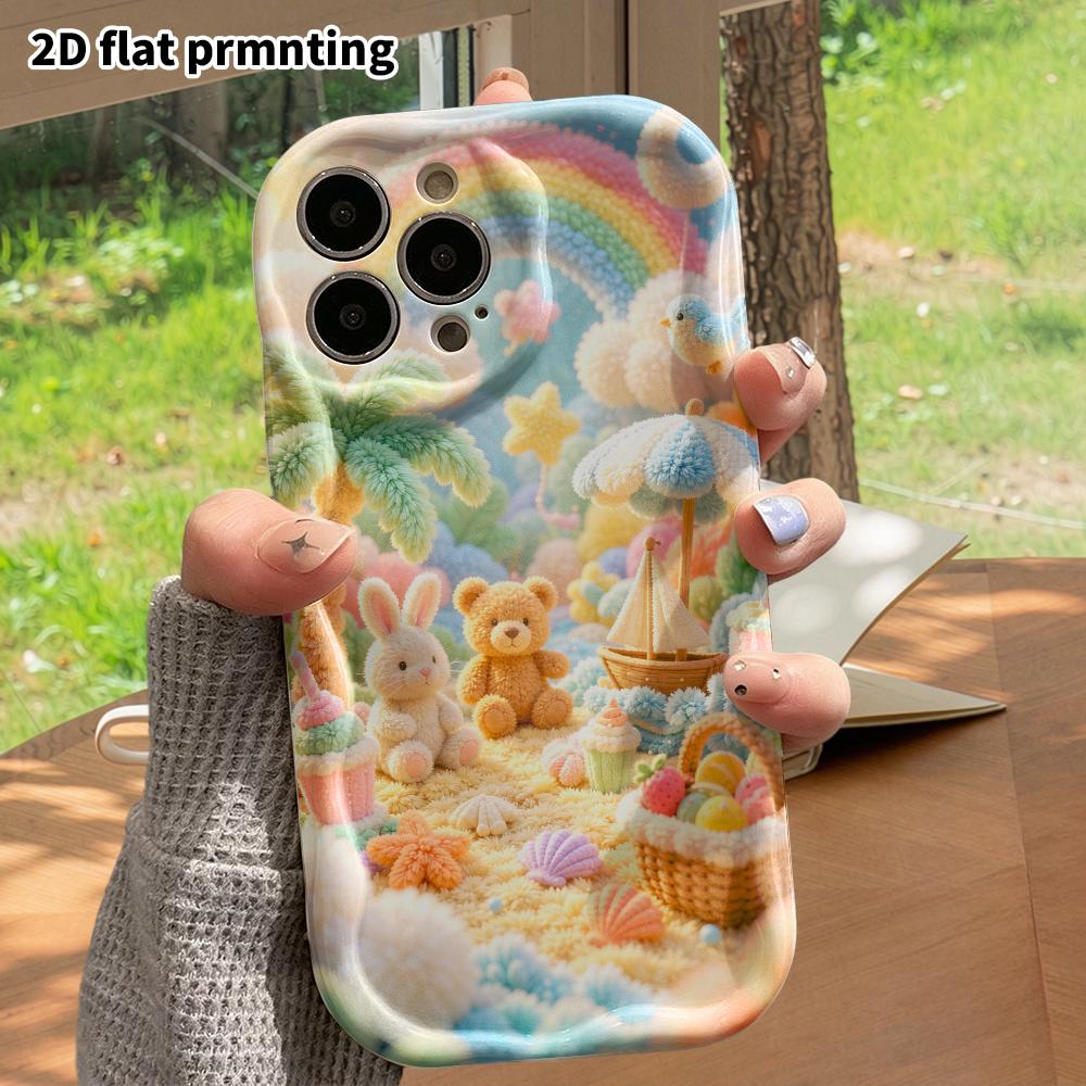Phone Case: 2D flat, suitable for iPhone 18 17 16 15 14 13 12Pro protective case, beach picnic, perfect Christmas and Halloween holiday gift