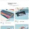 Mesh Pencil Pouches With Transparent Design And Durable Zipper Perfect For School Exams Office Daily Storage