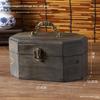 Vintage Chinese Style Wooden Storage Box With Lid For Jewelry Tea Snacks Home Decor