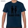 Tops T Shirt Men pregnant game over Funny White Print Male Tshirt cotton tshirt men summer fashion tshirt euro size