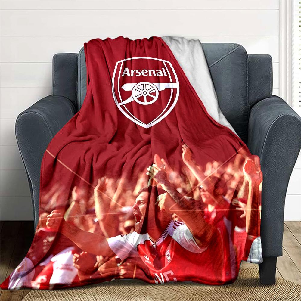 1pc A-Arsenal Blanket, Gift, for Men and Women, Soft Blanket, Good for Sofa Bed Couch Travel, Lightweight Flannel Blanket