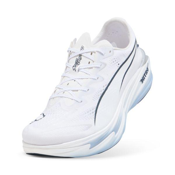 Puma Кроссовки мужские Deviate NITRO Elite 4 Белый White-Chambray Blue-Persian-Blue 312127-09