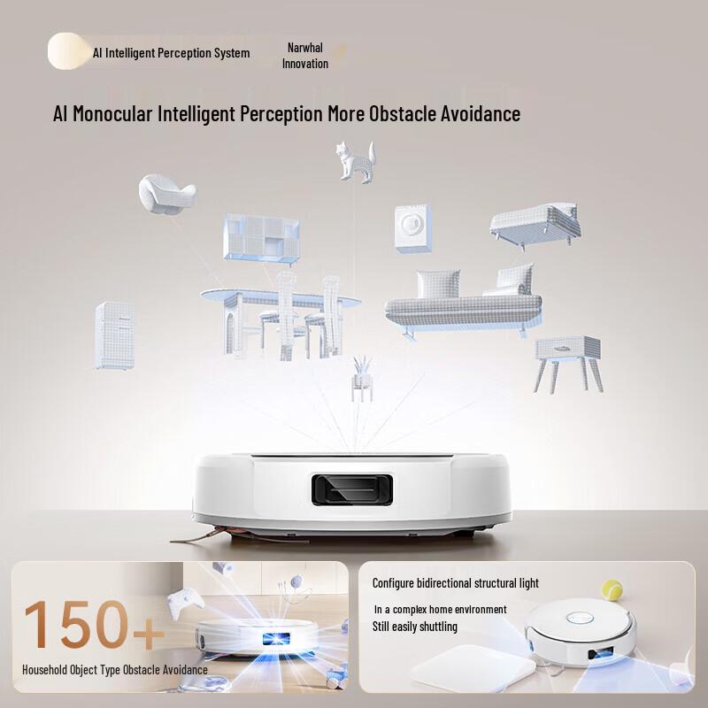 Narwal J6 Ultra-Thin Robot Vacuum and Mop with Auto Water Refill/Drain