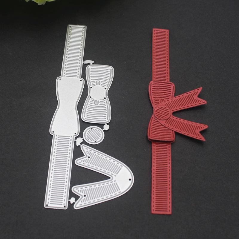 Лук художественный узор, металлические стальные трафареты, трафареты для скрапбукинга, ремесленные штампы, 3D DIY, изготовление фестивальных карт