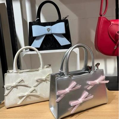 Сумка через плечо Bow Minority Pure Desire Sweet Lady Style, портативная, простая, для поездок на работу, небольшая квадратная сумка