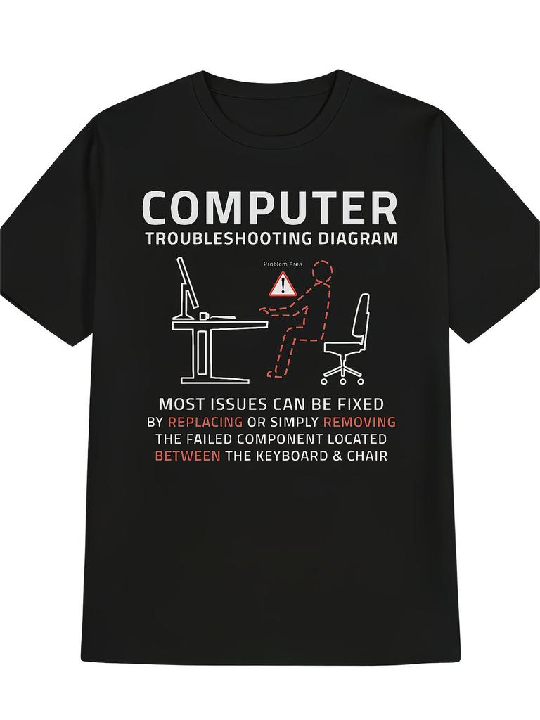 Universal Men's T-shirt | Cartoon Print | Gift for Men
