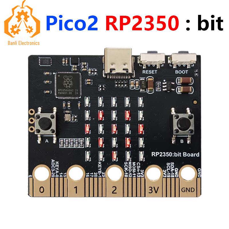 Микроконтроллер Raspberry Pi Pico 2 RP2350 - Совместим с BBC Micro:бит, Поддерживает программирование на Python
