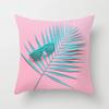 Наволочка с розовыми тропическими листьями для офиса, гостиной, дома, наволочка для автомобиля, украшения