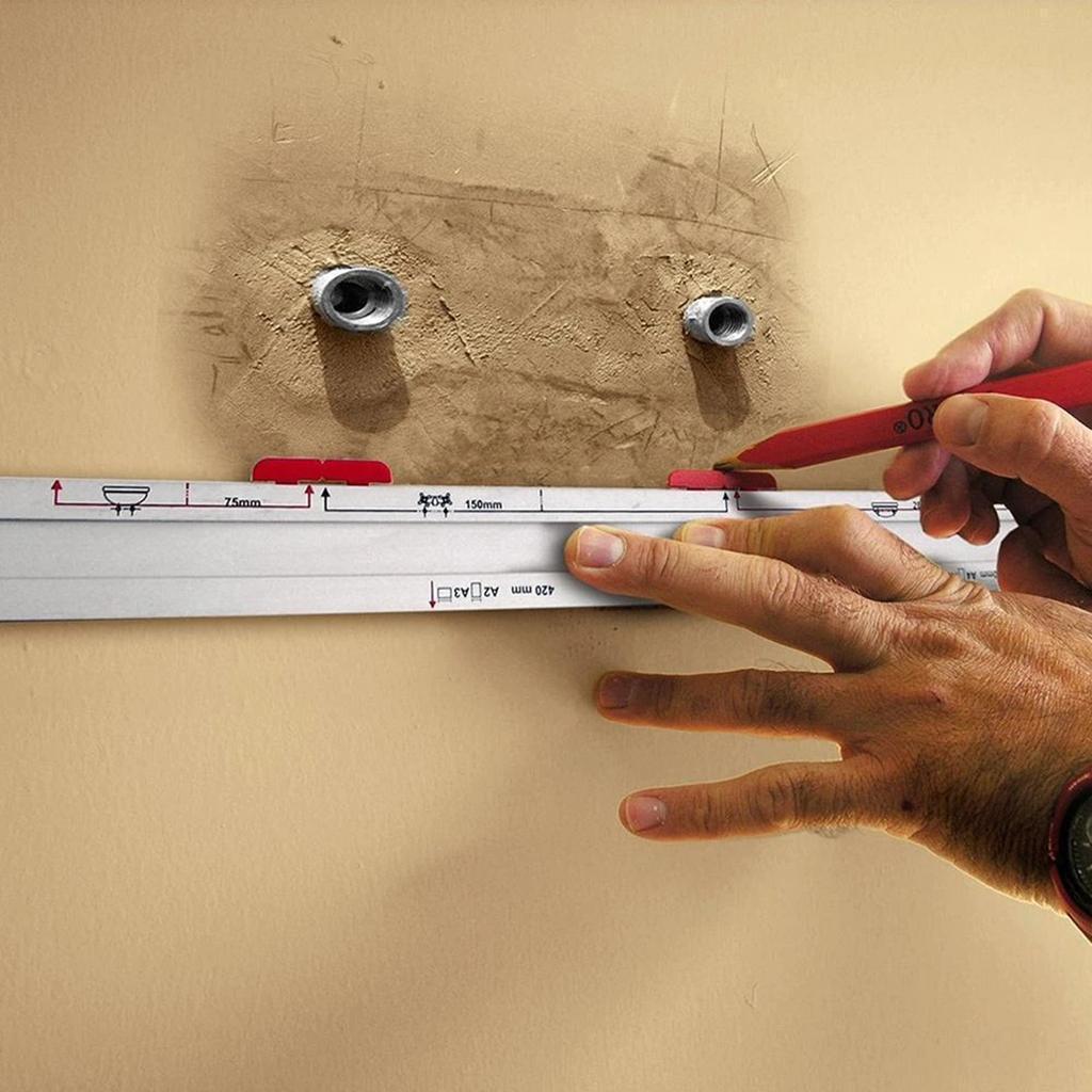 Многофункциональная линейка горизонтальной калибровки, маркерная линейка для самостоятельной работы, многофункциональная, прочная, удобная