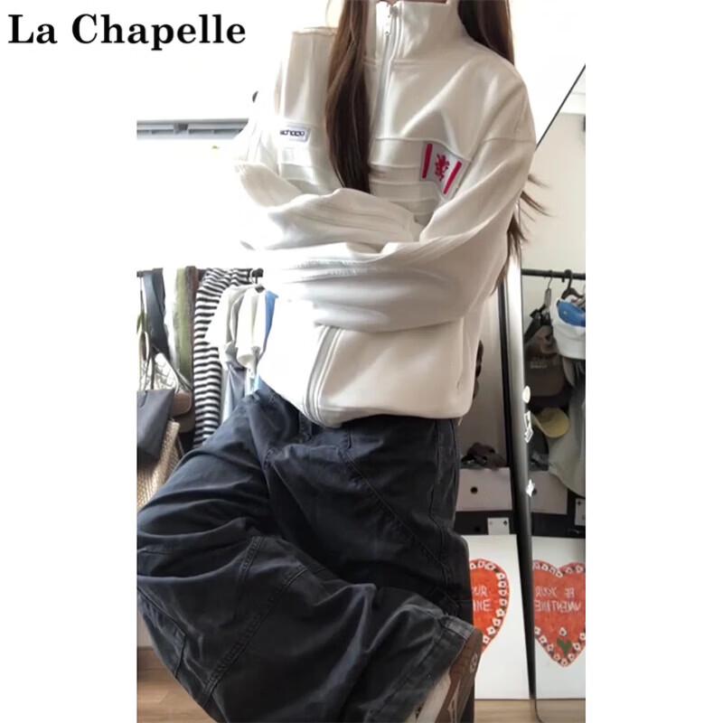 Худи La Chapelle American Street-Style с значком и воротником-стойкой на молнии