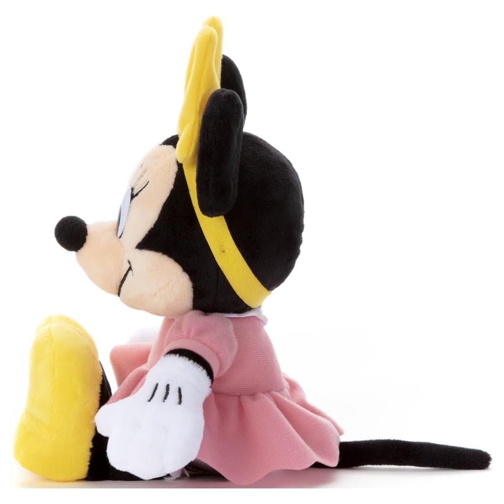 Takara Tomy Arts Disney Character Disney100 Mickey Classics Plush Toy S Minnie Mouse Plush Approximately 23cm Tall Toy,