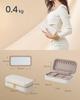 SONGMICS HOME Ювелирные изделия Портативное хранение аксессуаров Ювелирные изделия Простроченная ПУ Кольцо JBC180W01 Коробка, Чехол, Путешествия, Портативный, Коробка, Поверхность, Ожерелье, Кольцо, Держатель,