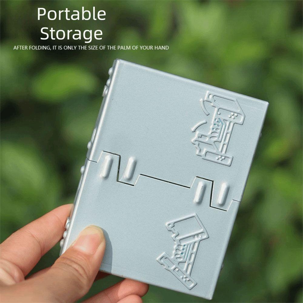Ultralight Outdoor Tablet Pocket Stove Compact Mini Folding Stove  Camping Stove