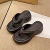 Beach Sandals Flip Flops Women Flip-Flops Summer Thick Sole Wedges Sandals Non-Slip Slippers Woman