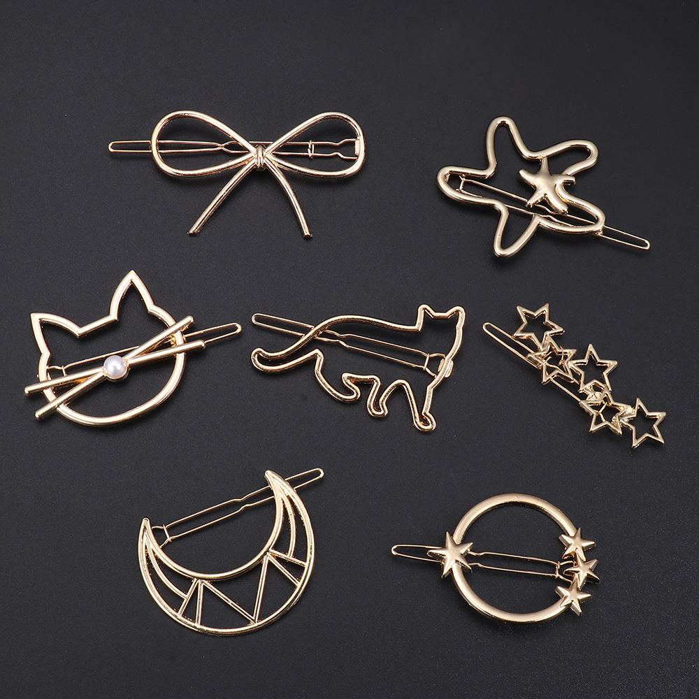 Beautiful Hair Accessories Headwear Hairgrip Snap Barrette Metal Hair Pin Girls Hair Clips