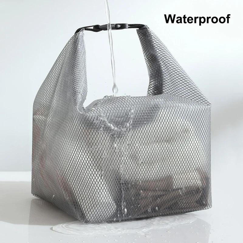 1×Waterproof Storage Bag Fitness Gym Swimming Clothing Storage Pouch Large Capacity Handbag Men Women Outdoor Travel Washing Bag