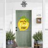 Funny Lemon Wall Ornaments Cartoon Welcome Hanging Board Summer Lemon Signs  For Home Room Party