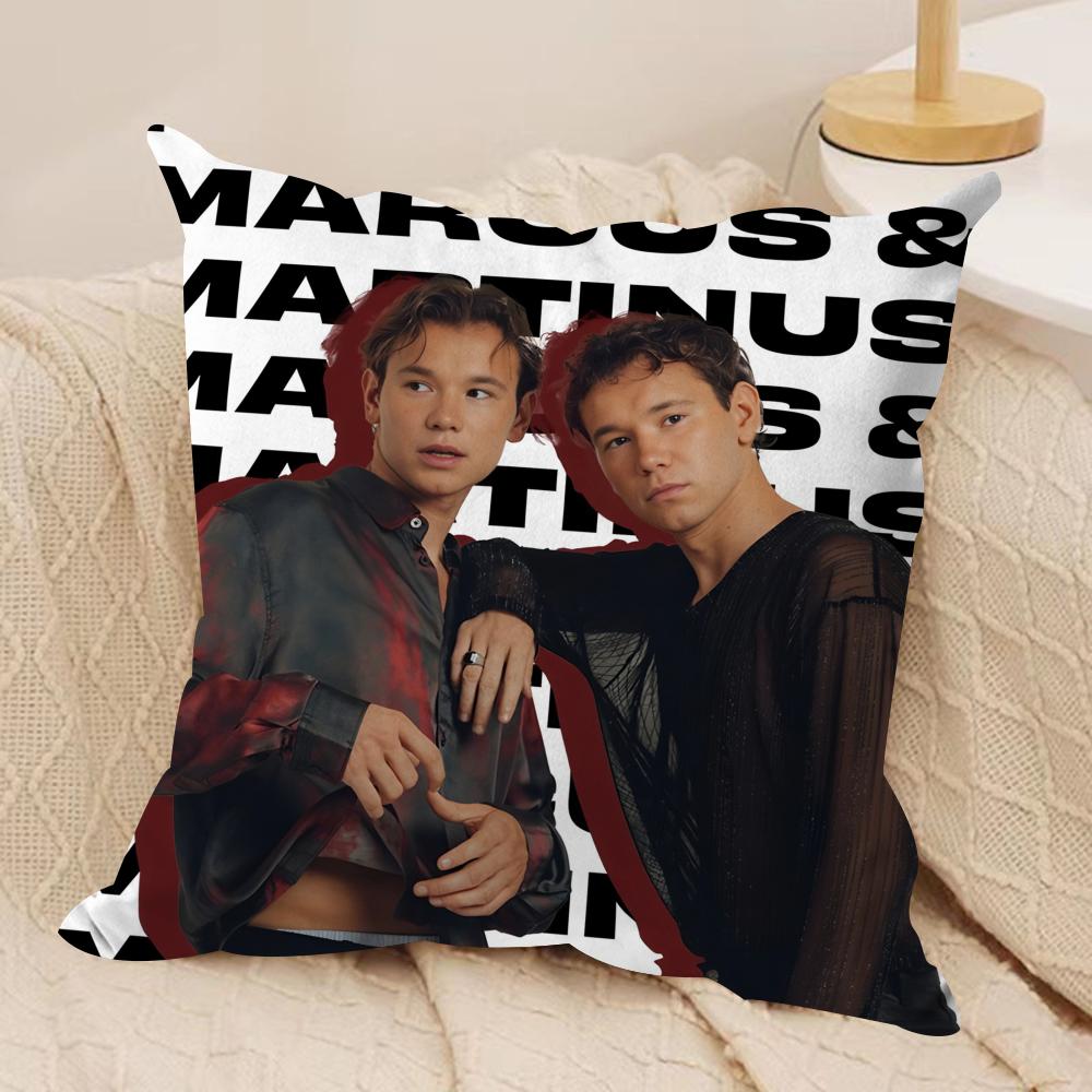 MMarcus and MMartinus Cushion Cover Soft Plush Throw Pillow Cover DoubleSided Printed Cushion Case Cozy Sofa Home Decor