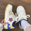 Мятно-зеленые туфли со звездами, женские туфли на платформе, нишевый дизайн, обувь для досок, весна 2025, новые универсальные повседневные спортивные женские туфли